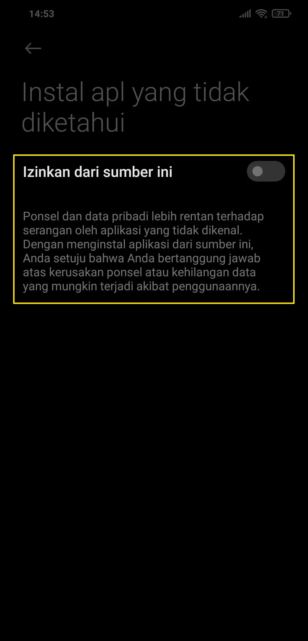 Step 3 Allow Install